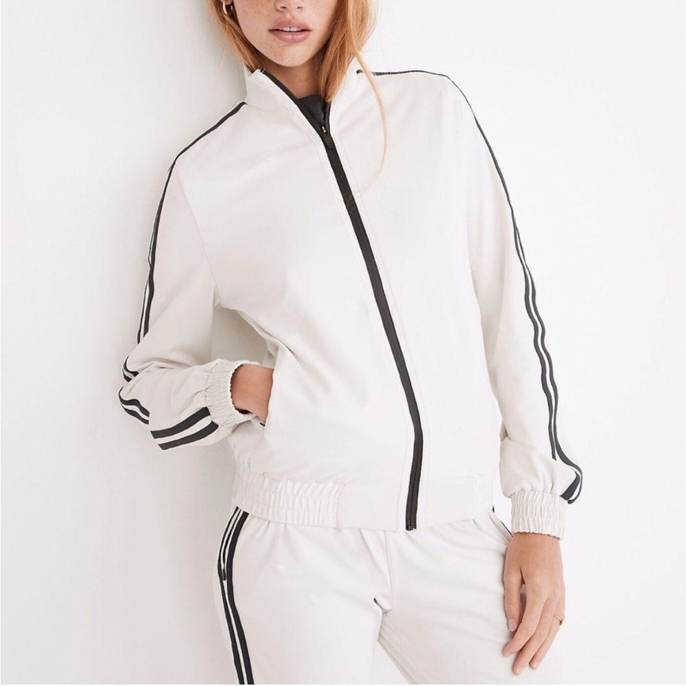 Splits 59 Bone White with Black Pinstripe Track Suit
